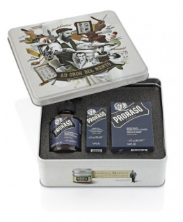 Proraso Azur Lime Vintage Beard Care Kit Vintažinis barzdos rinkinys, 1vnt.