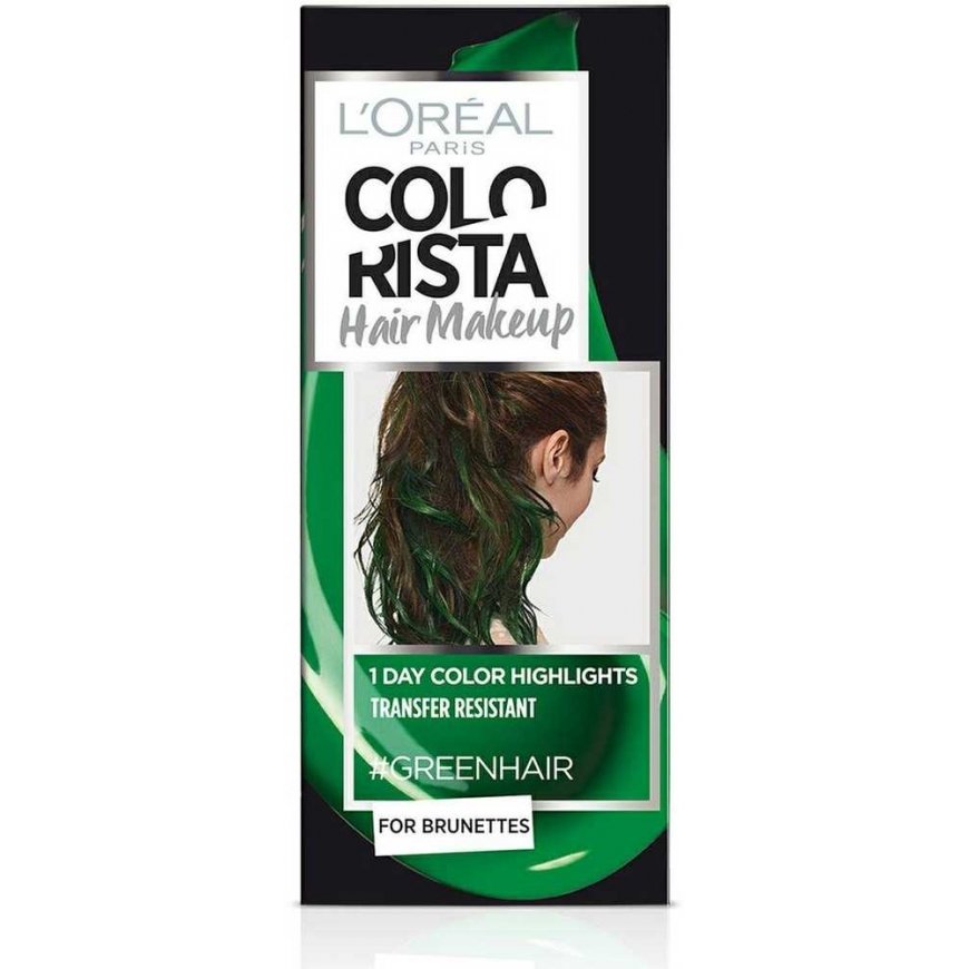 Loreal L'Oreal Paris, Colorista hair makeup, semi-permanent hair dye, GREENHAIR, 30 ml for women – 2
