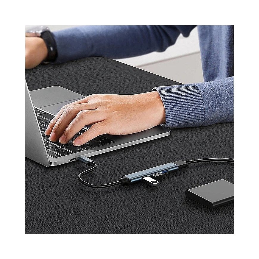 HUB adapter USB 3.0 4in1, 4x USB 3.0 – 2