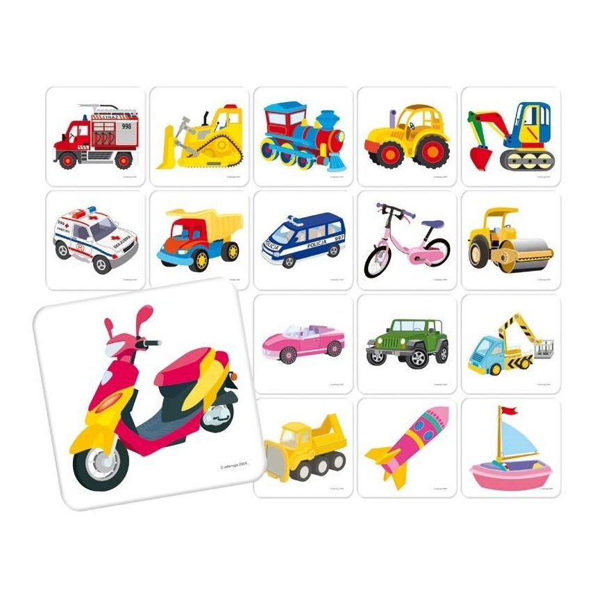 Adamigo Memory game - vehicles – 3