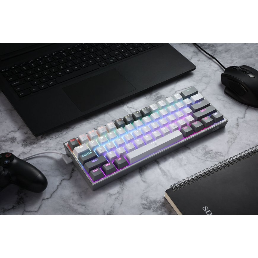 Redragon K617 Fizz RGB white/grey