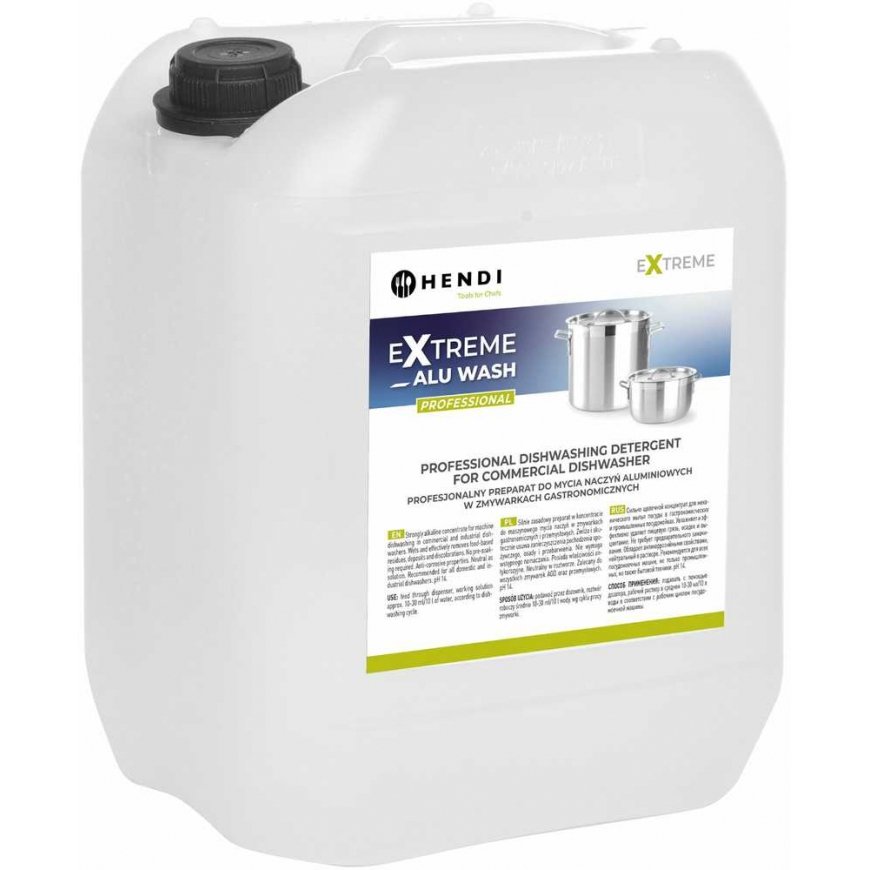 Liquid preparation for cleaning aluminum dishes in catering dishwashers 20L - Hendi 699317