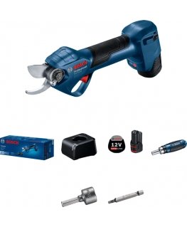 Bosch Pro Pruner Professional bezvada zāles dzirkles 2,5 cm 12 V Litija jons Melns, Zils