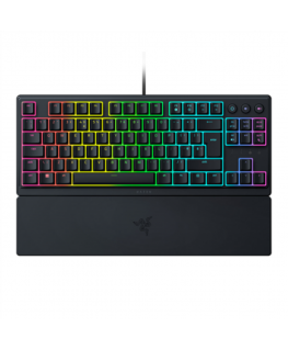 Razer Ornata V3 Tenkeyless RGB LED gaisma, ASV, vadu, melna, mehāniskā spēļu tastatūra