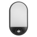 Wall lamp Orno NEFRYT LED 10W, oprawa ogrodowa with motion sensor, 800lm, IP54, 4000K, black