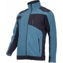 Lahti Pro Fleece jacket with turquoise and black reinforcements, XXL size (L4011405) Lahti Pro Fleece jacket with turquoise and black reinforcements, XXL size (L4011405)