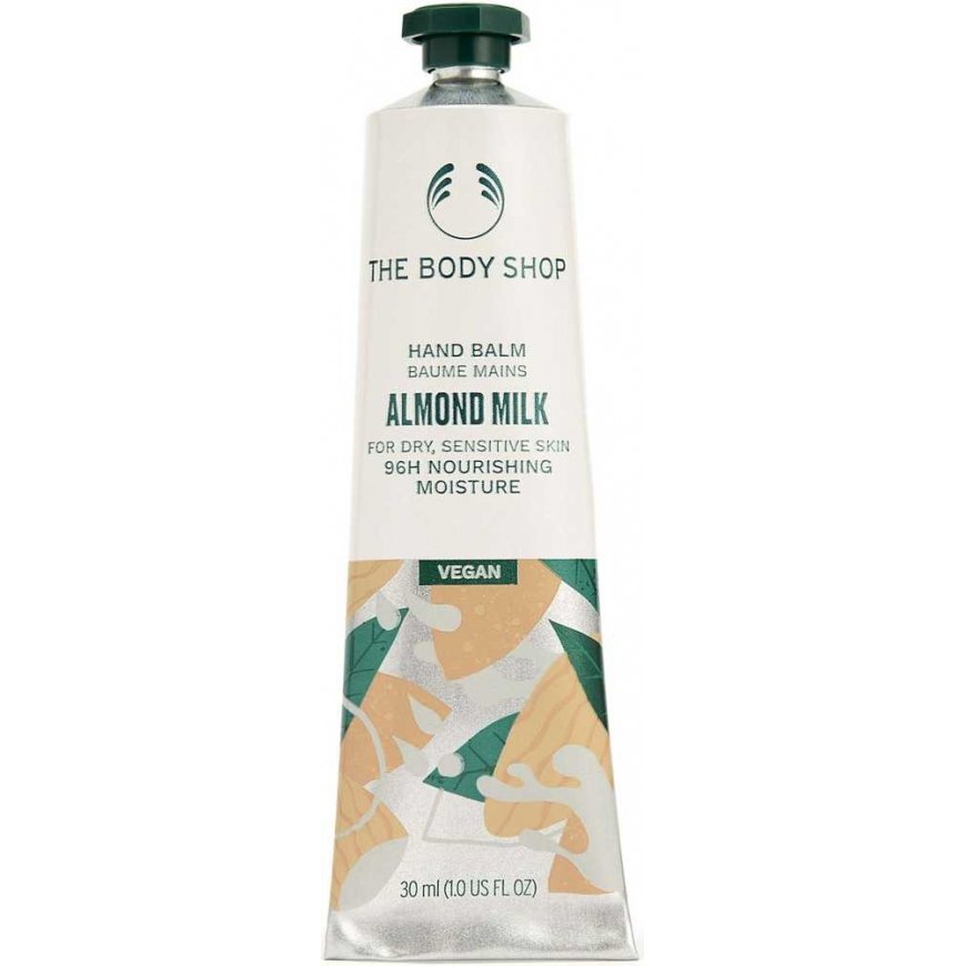 The Body Shop The Kūno Shop Almond Pienelis Hand Balzamas migdolų pieno rankų balzamas, 30 ml – 2