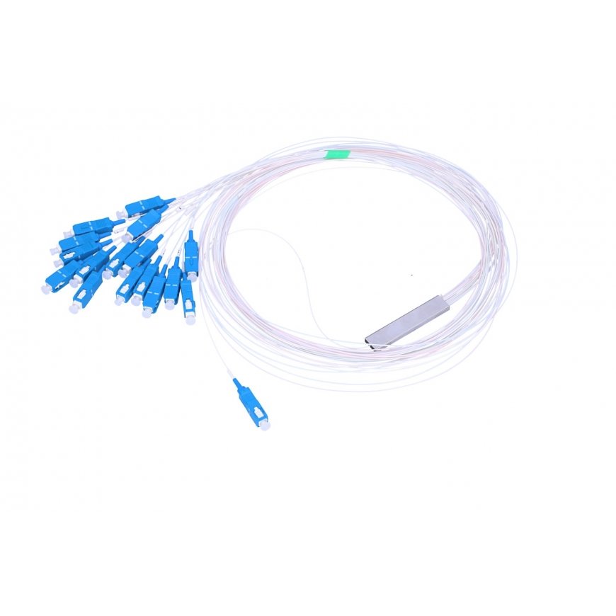 Extralink 1:16 PLC SPLITTER SC/UPC 900UM 1.5M STEEL BOX Kabeļa sadalītājs / kombinētais Balts
