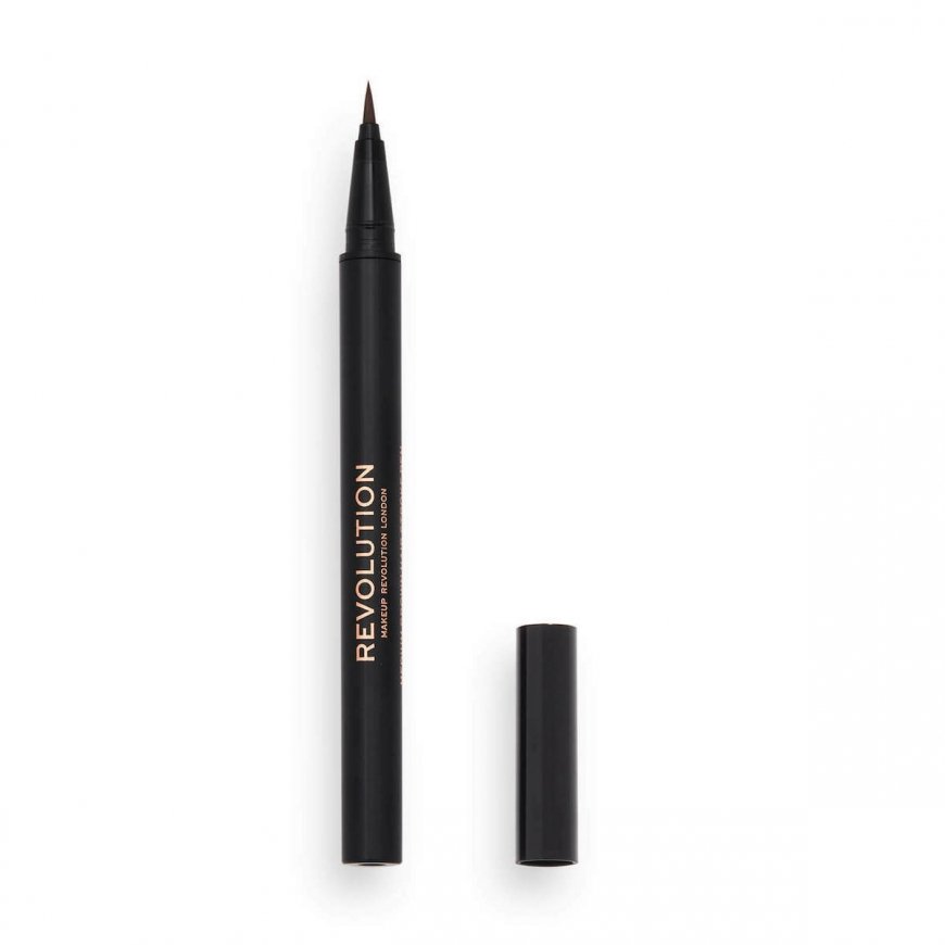 Makeup revolution Medium Brown Hair Stroke Brow Pen - Tužka na obočí 0.5 ml