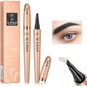 Makeup revolution Medium Brown Hair Stroke Brow Pen - Tužka na obočí 0.5 ml