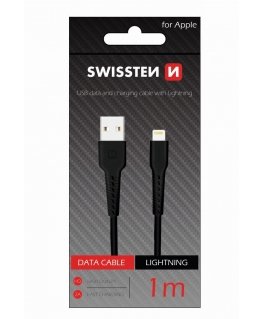 Swissten Basic Fast Charge 3A Lightning Data and Charging Cable 1m