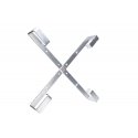 Extralink FOUR ARMS FRAME 600X600X100 Wall Cable holder Aluminium 1 pc(s) Extralink FOUR ARMS FRAME 600X600X100 Wall Cable holder Aluminium 1 pc(s)