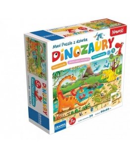 Granna Game Maxi puzzle with dinosaur Dinozaury 00441 04410