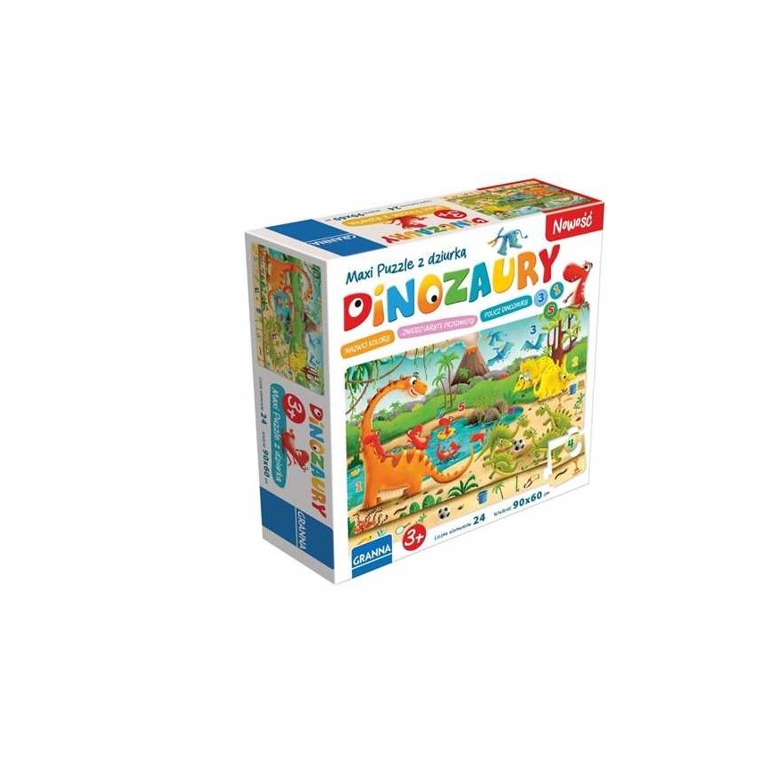 Granna Žaidimas Maxi puzzle su dziurkš Dinozaury 00441 04410