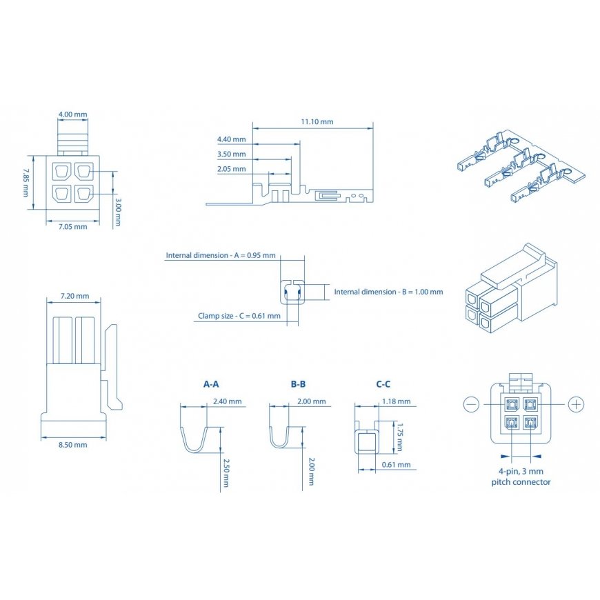 Teltonika PR4MK04K | 4-pin plug | 4 Pin, PR4MK04K model for Teltonika routers – 2