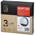 Wall light Orno AGAT LED 15W, garden light with motion sensor, 140°C, 1100lm, IP54, 4000K, gray Wall light Orno AGAT LED 15W, garden light with motion sensor, 140°C, 1100lm, IP54, 4000K, gray