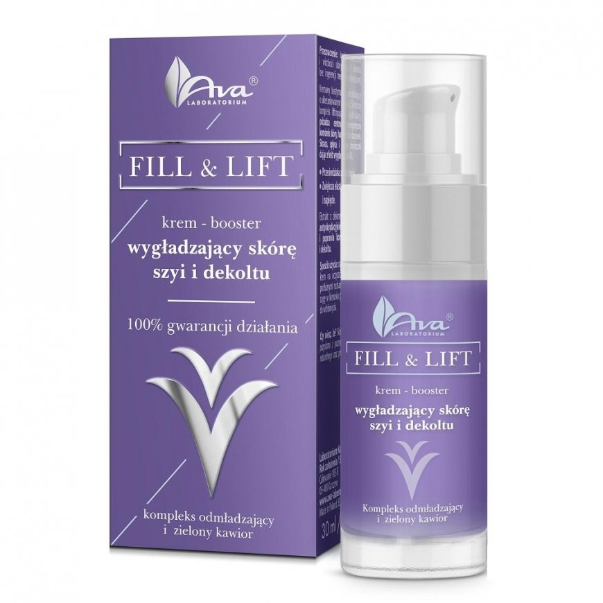 Ava Laboratorium Fill & Lift kremas-boosteris išlygina kaklo ir iškirptės odą 30ml