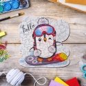 Puzzle Beldizart Penguin on a snowboard DDPZ-005 Puzzle Beldizart Penguin on a snowboard DDPZ-005