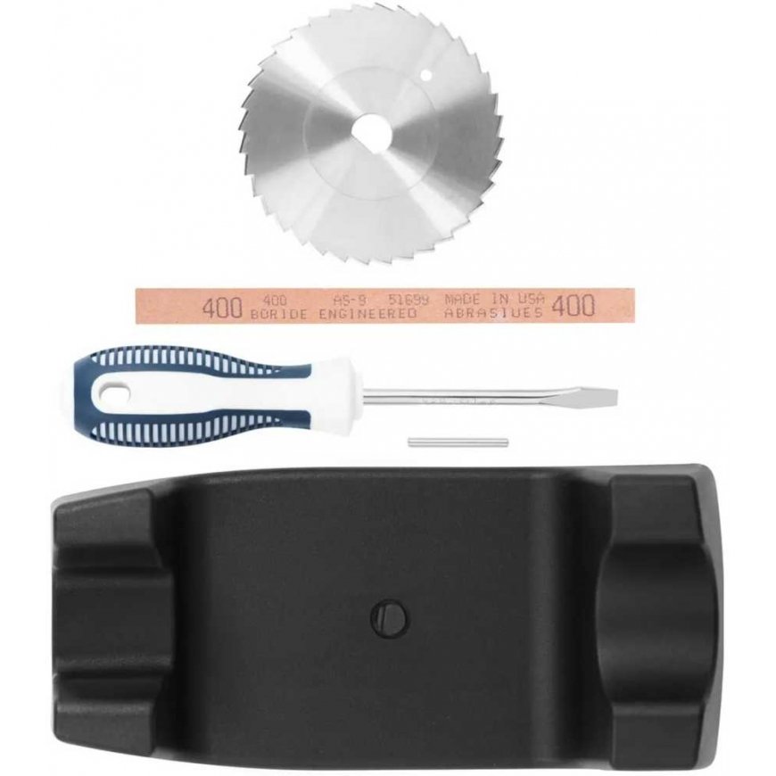 Royal Catering Nóż electric knife for kebab meat serrated with ostrzałka i stojakiem 0-6 mm 80 W – 4