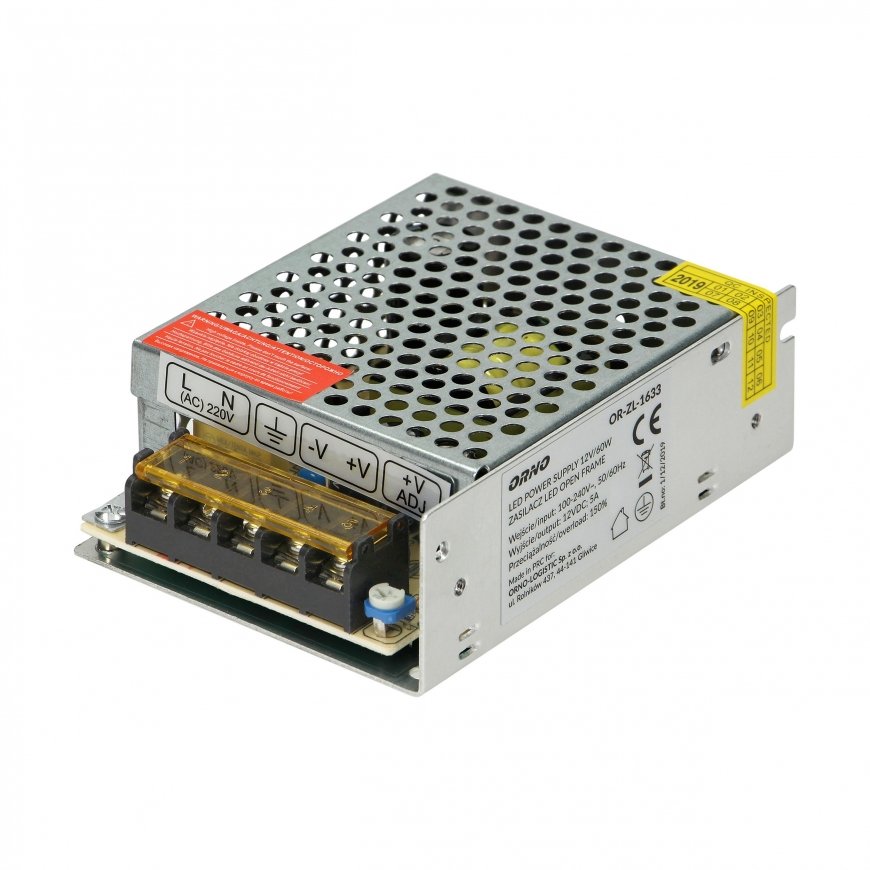 Orno Maitinimo šaltinis open frame 12VDC 60W, IP20 – 2