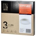 Orno CITY LED 18W, downlight, surface-mounted, round, 1600lm, 4000K, white, built-in LED power source Orno CITY LED 18W, downlight, surface-mounted, round, 1600lm, 4000K, white, built-in LED power source