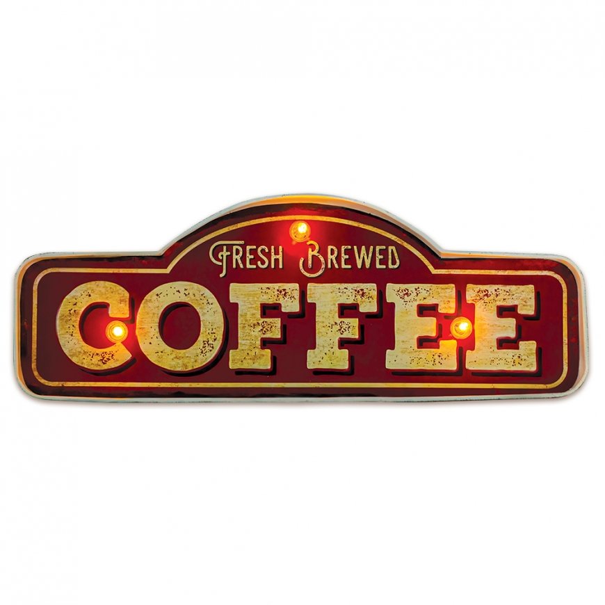 Forever RETRO Metal Sign Fresh Brewed