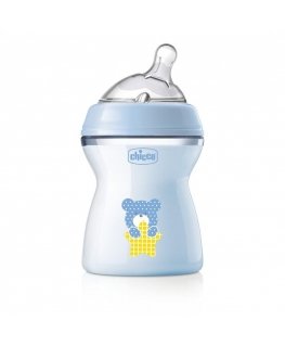 Buteliukas kūdikiams Chicco. 2mėn+. 250 ml. mėlyna 153640