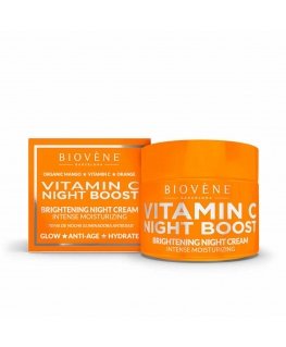 "Biovene" vitamino C naktinis kremas "Night Boost Brightening Night Kreminis Intense Moisturizing" 50ml