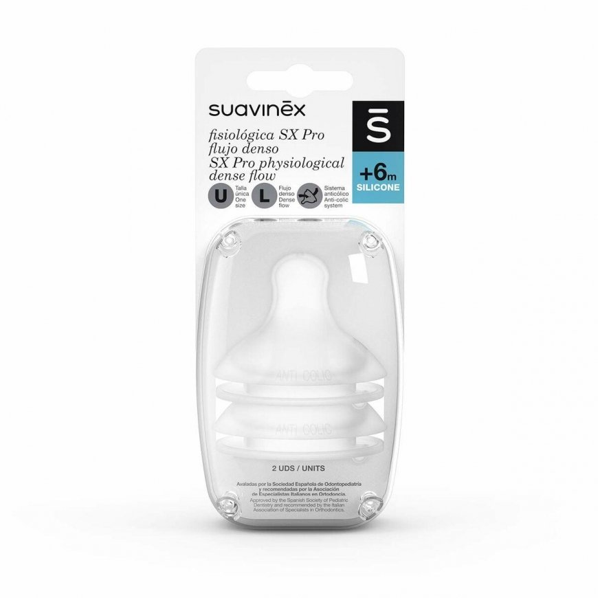 Buteliuko speneliai Suavinex SX Pro Physiological L (2 vnt.) – 2