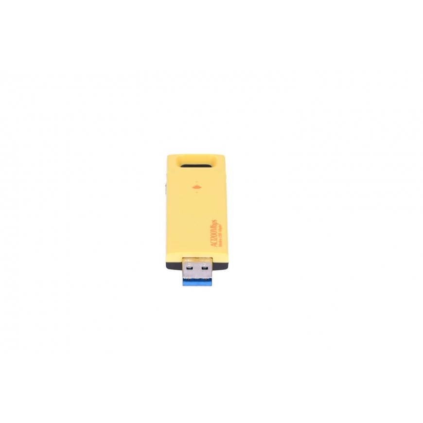 Extralink U1200AC AC1200 DUAL BAND WIRELESS USB ADAPTER USB-vidin Kollane Ventilaator – 3