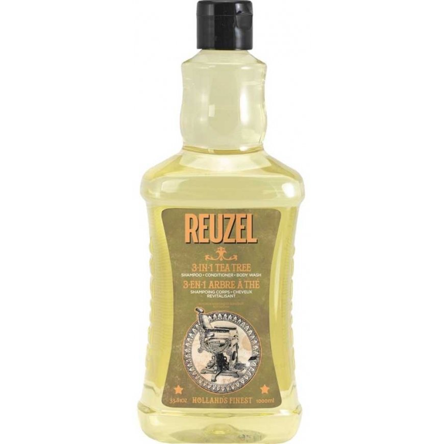 Reuzel 3in1 Šampūnas šampūnas, kondicionierius ir dušo želė arbatmedis 1000ml – 2