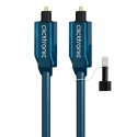 ClickTronic 0.5m Toslink Opto-Set audio cable Blue