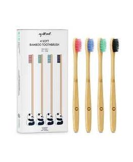 My White Secret My White Secret Bamboo Toothbrush - Bambusový zubní břečček 4 ks
