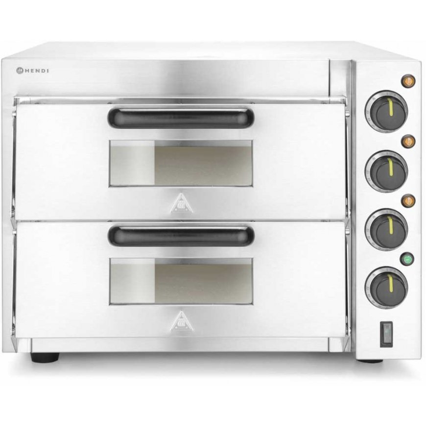 Hendi Electric oven Two-chamber pizza oven