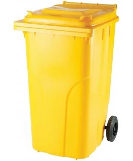 Container bucket for waste and garbage CERTIFICATES Europlast Austria - yellow 240L