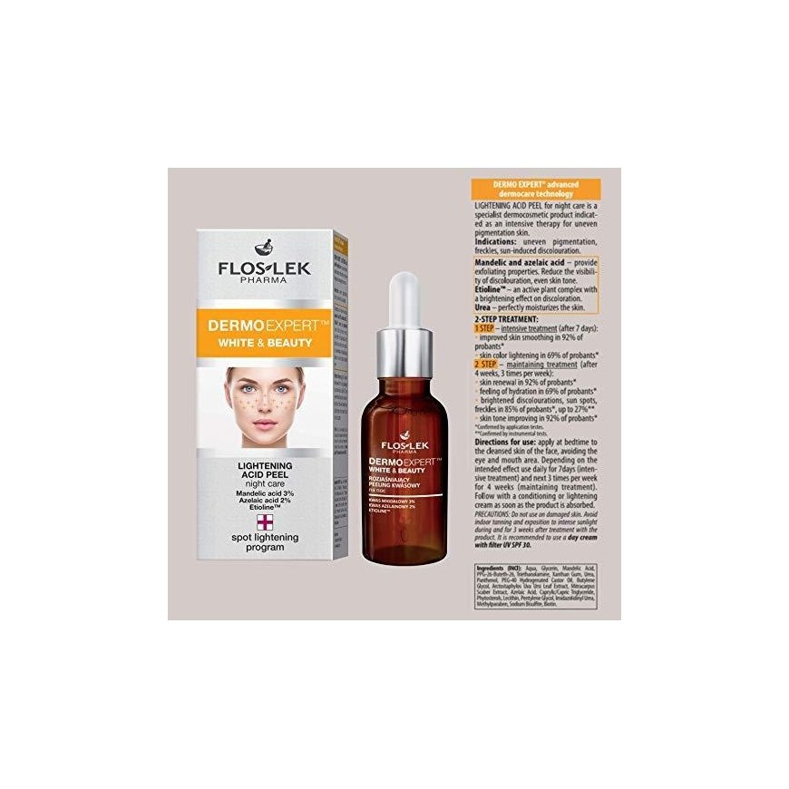 FLOSLEK face scrub Pharma Dermo Expert White & Beauty lightening 30 ml – 2