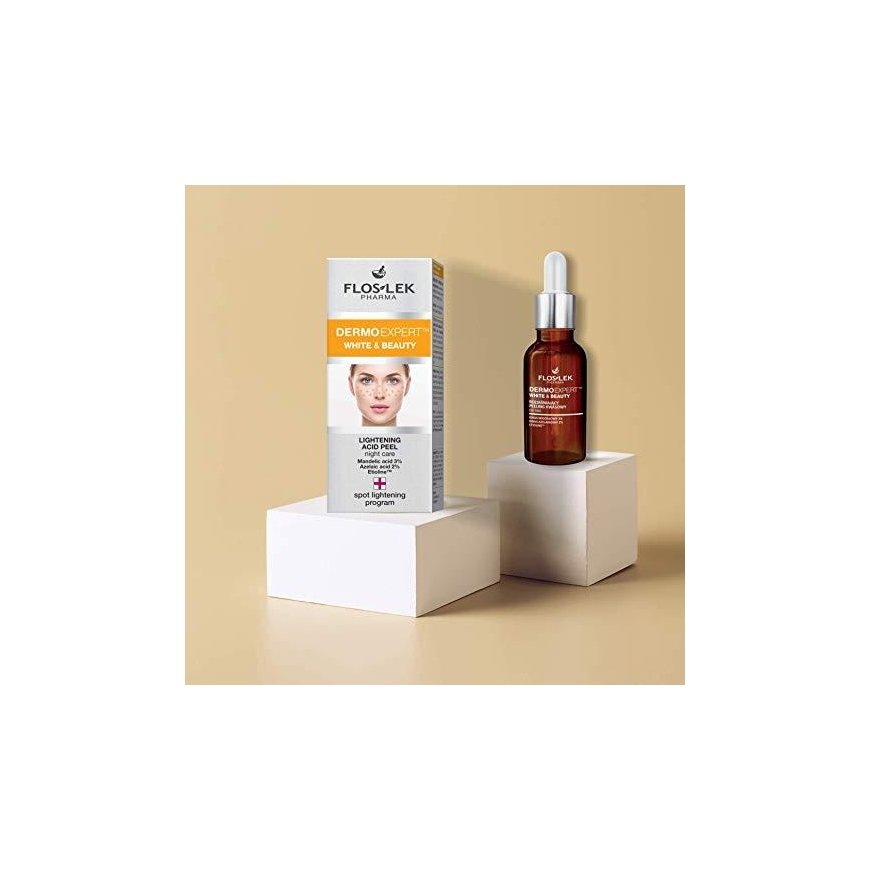 FLOSLEK veido šveitimas Pharma Dermo Expert Baltas & Beauty šviesinantis 30 ml – 5