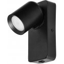 Hanging lamp Orno MALTA SP 1, wall and ceiling mounting, GU10 max. 12W, IP20, black, rectangular base Hanging lamp Orno MALTA SP 1, wall and ceiling mounting, GU10 max. 12W, IP20, black, rectangular base