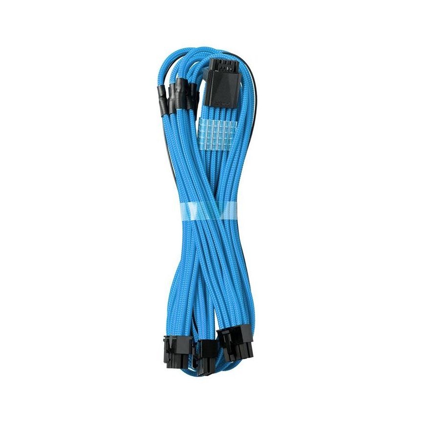 CableMod C-Series PRO ModMesh 12VHPWR to 3x PCI-e cables for Corsair - 60cm, light blue