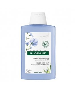Klorane Šampūnas Volume and Body to Linen Fibers šampūnas su linų pluoštu 200ml