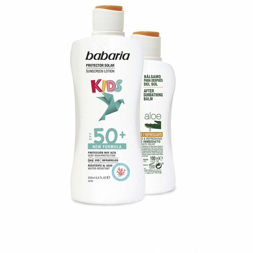 Babaria Sun Kids sun protective lotion Water Resistant Spf50 200 ml set 2 pcs. – 2