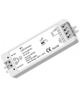 SKYDANCE V1 nuolatinės įtampos valdiklis 5-36V, 1x 8A, Push-Dimm