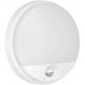 Sieninis šviestuvas Orno AGAT LED 10W, sodo šviestuvas su 140° judesio jutikliu, 800lm, IP54, 4000K, baltas