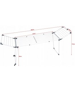 PROMIS MONZA laundry dryer, extendable + 2 large wings