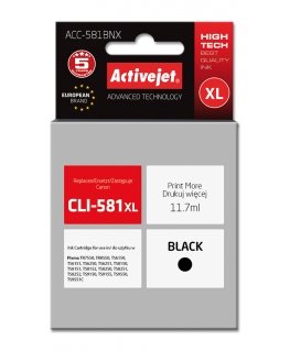 Activejet ACC-581BNX ink (replacement for Canon CLI-581Bk XL Supreme 11.70 ml black)