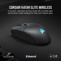 Corsair KATAR ELITE Wireless pele Labā roka RF Wireless + Bluetooth + USB Type-A Optisks 26000 DPI
