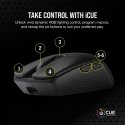 Corsair KATAR ELITE Wireless kompiuterio pelė Dešinės rankos RF Wireless + Bluetooth + USB Type-A Op