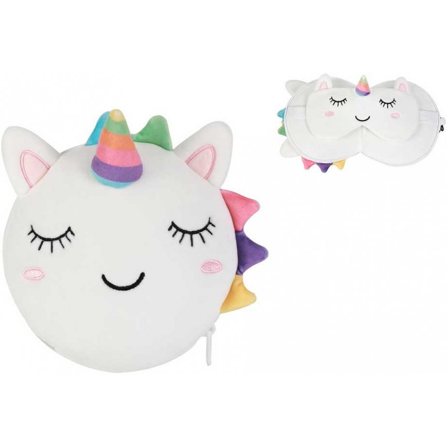 Itotal Pillow with sleeping mask UNICORN