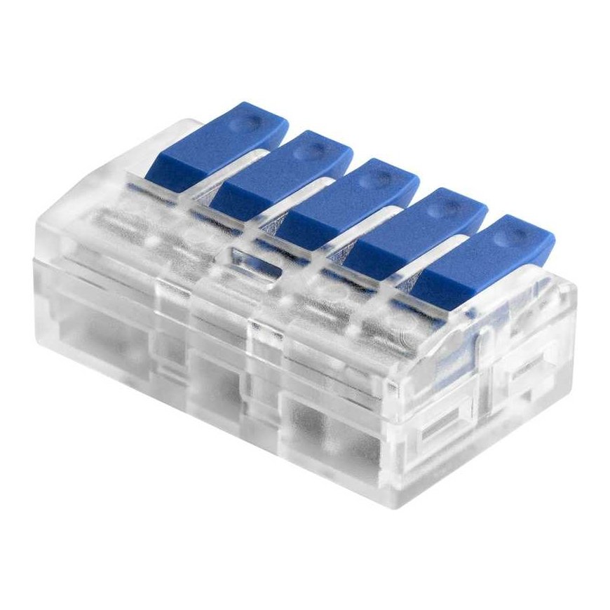 Orno 5 laidų suspaudimo instaliacijos gnybtų blokas bet kokiai vielai 0,75-4mm? IEC 450V/32A 50 vnt. – 3