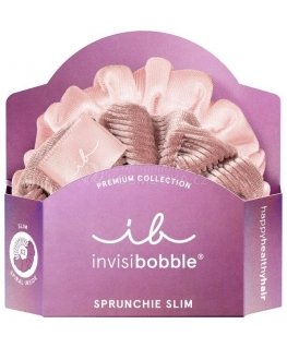 Invisibobble Sprunchie Slim Premium La Vie en Rose - Hair elastic ( 2 pcs )